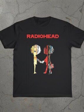 Radiohead Graphic T-Shirt | Indie Rock Band Tee | Unisex Black Cotton Shirt